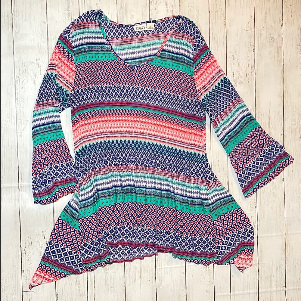 Cato Large accordion style- long stretchy top
